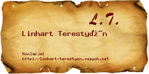 Linhart Terestyén névjegykártya